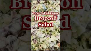 BROCCOLI SALAD WITH LEMONGARLIC YOGURT DRESSING healthyrecipes SHORTS [upl. by Baelbeer]