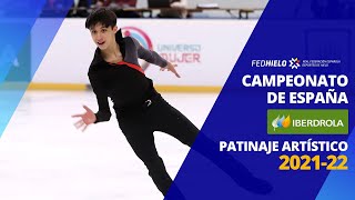 Campeonato de España Iberdrola de Patinaje Artístico 202122  Sábado 18 14351819 [upl. by Colombi537]