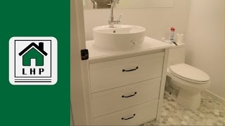 Ikea Dresser to Bathroom Vanity DIY Hack  LHP [upl. by Dom21]