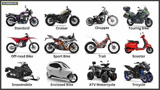 Different Types of Motorcycles for Beginners with Pictures 🛵🏍 [upl. by Braynard]