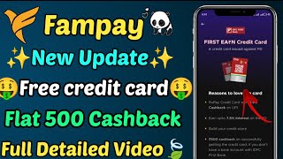 Fampay Credit card apply kaise kare  Fampay flat 500 cashback🔥 Fampay Credit card for student 2024 [upl. by Stirling]