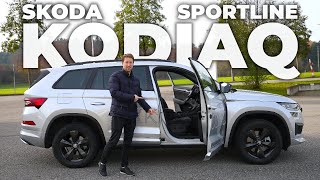 New Skoda Kodiaq Sportline Facelift 2022 Review [upl. by Sairtemed]