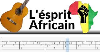 Gnawa diffusion  Lesprit africain Guitar Tab [upl. by Tillie]