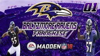 Madden NFL 18  AFC North Rival Cincinnati Bengals  Baltimore Ravens Franchise  Episode 1 [upl. by Mathe]