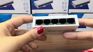 SWITCH DE INTERNET 5 PORTAS RJ45 10100 ATS105 AITEK [upl. by Veronika]