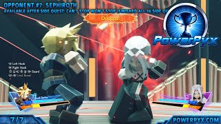 Final Fantasy 7 VII Rebirth  All 3D Brawler Opponents amp Sephiroth  Polygonal Prizefighter Trophy [upl. by Ztnahc26]