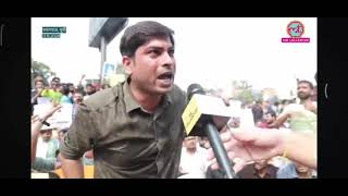 Uppcs one day one shift exam protest [upl. by Elatsyrc]