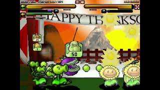 Mugen Random Battles Busted Peashooter x2 Vs Zombies [upl. by Natala]