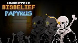 Undertale Disbelief Papyrus Full Battle Undertale Fangame [upl. by Atinnor]