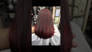 Scarlet Red Highlights Hair Attitude Group Pudu Plaza HQ Kuala Lumpur 📲HP 0162350968 😊 [upl. by Lenni380]