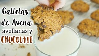 Galletas de Avena y Avellanas con Chocolate Chocolate Cookies [upl. by Eniamaj]