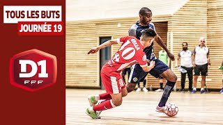 D1 Futsal Journée 19 Tous les buts [upl. by Nesyaj]