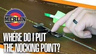 Nock point position for a traditional bow  Merlin archery [upl. by Ivz466]