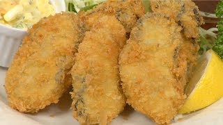 Kaki Fry Recipe DeepFried Breaded Oysters  Cooking with Dog [upl. by Aramoj]