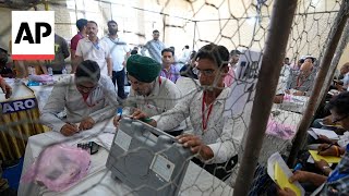 Vote counting underway in India’s 2024 election seen as a referendum on Modi [upl. by Hseham736]