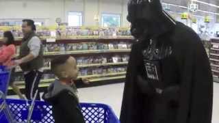 Darth Vader tells adorable toddler quotI am your fatherquot [upl. by Asilanom]