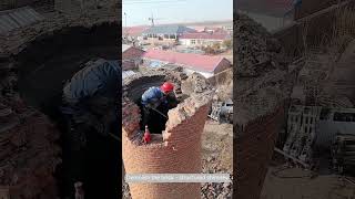 Demolish the brick  structured chimney [upl. by Libb]