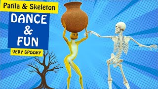 Patila vs Skeleton The Ultimate DanceOff You Can’t Miss 💃💀🔥 [upl. by Aneekal]