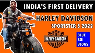 Taking delivery of Indias first Harley Davidson Sportster S 2022 [upl. by Domella]