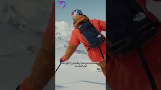 Skiing Off a Cliff in the French Alps switzerland traveltheworld dangerousstunt shorts [upl. by Buseck]