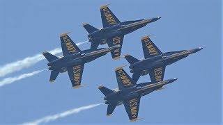 US Navy Blue Angels perform over Biloxi MS [upl. by Lorilee]