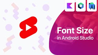 Change Font Size in Android Studio  Shorts [upl. by Cinimod]