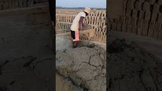 Clay supply system for manual brick making shorts [upl. by Kaleb]