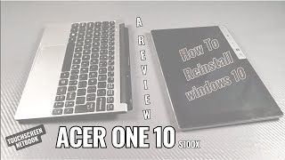 Reinstall Windows 10 on Acer one 10 [upl. by Demetra649]