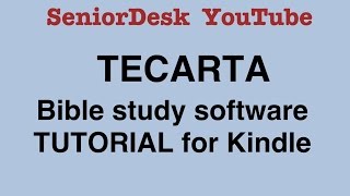 Tecarta Bible Study Software Tutorial for Seniors [upl. by Rahr]