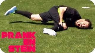 Football Prank electroshocking terribly gone wrong  PRANKENSTEIN [upl. by Medwin]