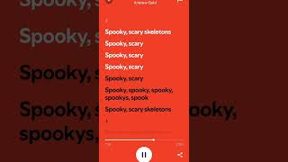 Spooky Scary Skeletons  LYRICS [upl. by Nitsirc305]