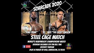 SOAR  SOARCADE 2020  SOAR Heavyweight Champion Dontae Smiley vs Nate Lawson Cage Match [upl. by Alegre]