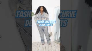 FashionNova 🩵✨ Denim Lewks fashionnovaplus fashionnovacurve plussizefashion [upl. by Reywas]