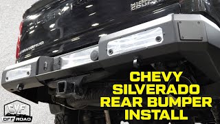 2020 Chevy Silverado 25003500 Rear Bumper install  CVF Offroad [upl. by Llenahc820]