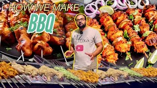 How to make BBQ at Home  Food Special Vlog  BBQ Making at home with Kazan and MZ vlogs [upl. by Humfried305]