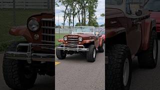 WillysOverland Jeepster Drive By Engine Sound The Barn Car Show Livonia MI 2024 [upl. by Heringer]