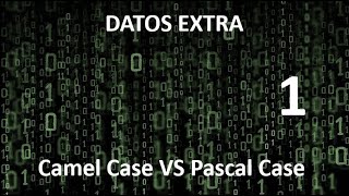 Camel Case vs Pascal Case  Dato Extra 1 [upl. by Airyk321]