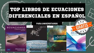 LIBROS SOBRE ECUACIONES DIFERENCIALES EN IDIOMA CASTELLANO GRATIS [upl. by Eremahs]