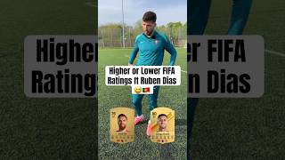 Ronaldo or Jota 🇵🇹 Ruben Dias guesses his teammates FIFA ratings eafc24 mancity footballshorts [upl. by Nibbs]