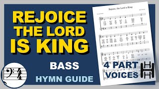 Rejoice the Lord is King Bass C Major [upl. by Ymiaj]