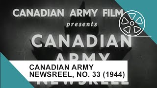 Canadian Army Newsreel No 33 1944 [upl. by Anerec]