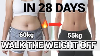 Lose 5kg In 28 DAYs 40 Min Walking Workout to Burn Fat Knee Friendly Burns 500 Calories [upl. by Cirdec812]