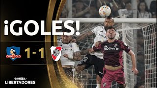 GOLES  COLOCOLO vs RIVER PLATE  CUARTOS DE FINAL  CONMEBOL LIBERTADORES 2024 [upl. by Powe]