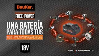 Bauker Freepower una batería para todas tus herramientas inalámbricas [upl. by Ecnarretal]