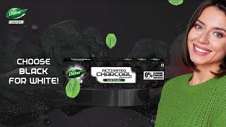 Dabur Activated Charcoal Toothpaste  Sparkling with White Teeth [upl. by Masson]