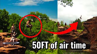 Trampoline Vs Cliff jumping [upl. by Oran]