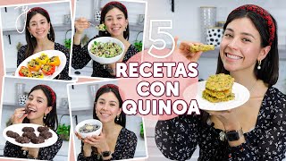 5 RECETAS CON QUINOA PARA LA SEMANA 🍚 Saludables Faciles y Ricas Yovana [upl. by Eiramnwad]