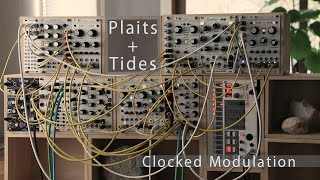 Plaits  Tides Mob of Emus  Mimeophon Ambient  Ensemble Oscillator Volca Sample Rings MATHS [upl. by Polky]