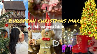 Travel Vlog  European Christmas Market Part 4 Alsace France Strasbourg and Colmar [upl. by Ainos91]