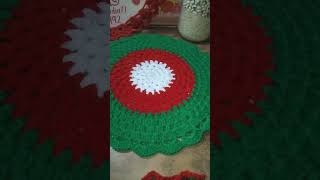 Voy avanzando tejidos a crochet Navideños 💖 Tapetes y bolsitas para regslitos [upl. by Gnauq478]